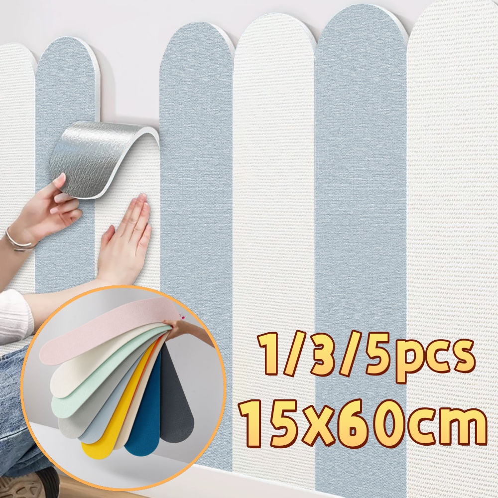 Wall Panel 3D Texture - 1/3/5 Piezas de Adhesivos de Pared