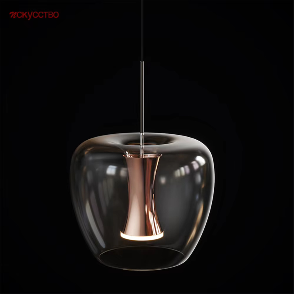 Interior Design Kitchen Modern - Luces colgantes Led de cristal transparente