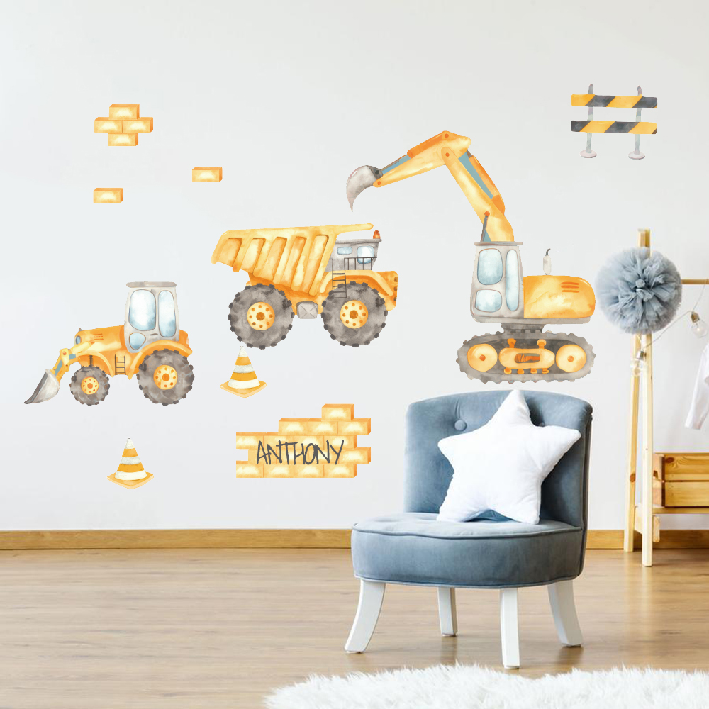 Interior Design Magazine - Nombre personalizado Consturction grúa excavadora camión