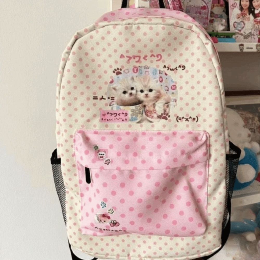 Interior Design Handbook - Mochilas Kawaii con contraste de colores