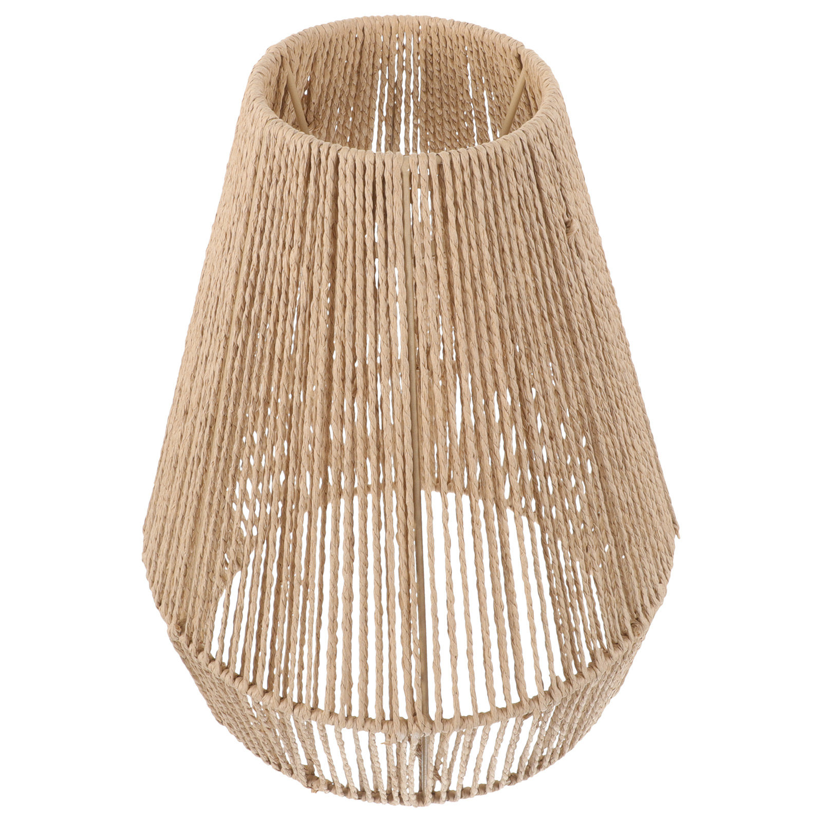 Wicker Pendant Shade - Pantalla de Lámpara Tejida, Estilo Rústico