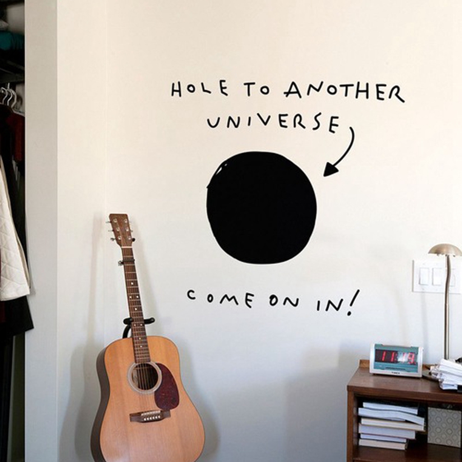 Interior Design Magazine - Hole to Another Universe-pegatina de vinilo
