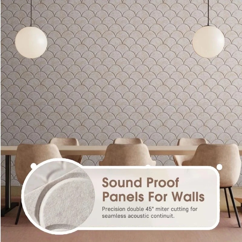 Wall Panel 3D Texture - Paneles Acústicos Autoadhesivos con Textura de