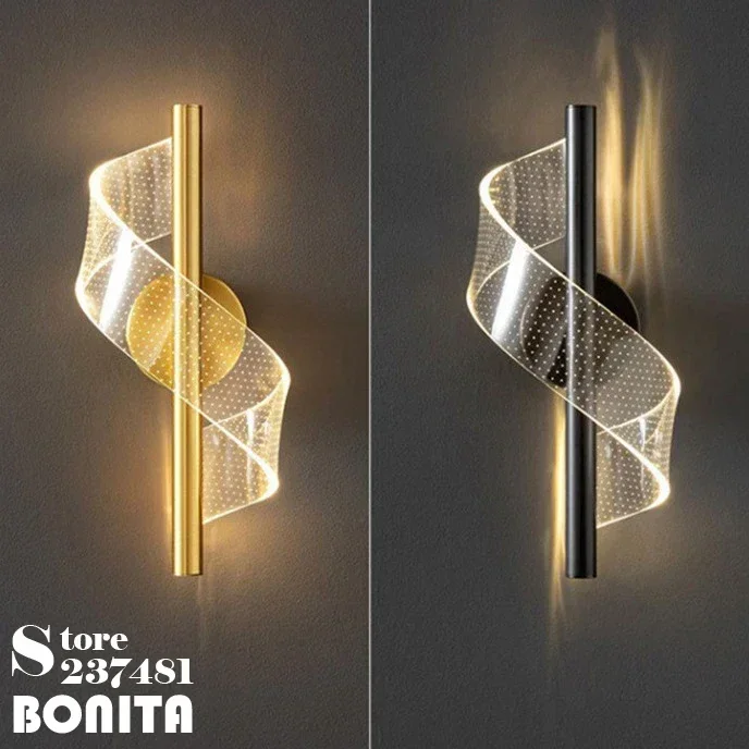 Interior Design Years Of Study - Moderm-Lámpara de pared con cinta de
