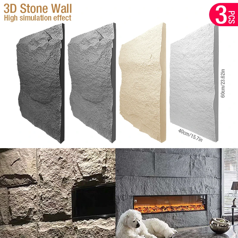 Wall Panel 3D Texture - Caja de 60x40cm con textura de