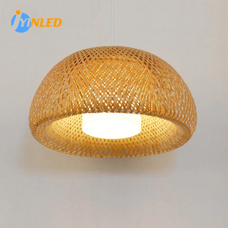 Candelabros E27 de mimbre Natu - Wicker Pendant Shade reseña y precio
