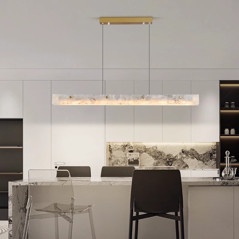 Lámpara colgante larga de márm - Interior Design Kitchen Modern reseña y precio