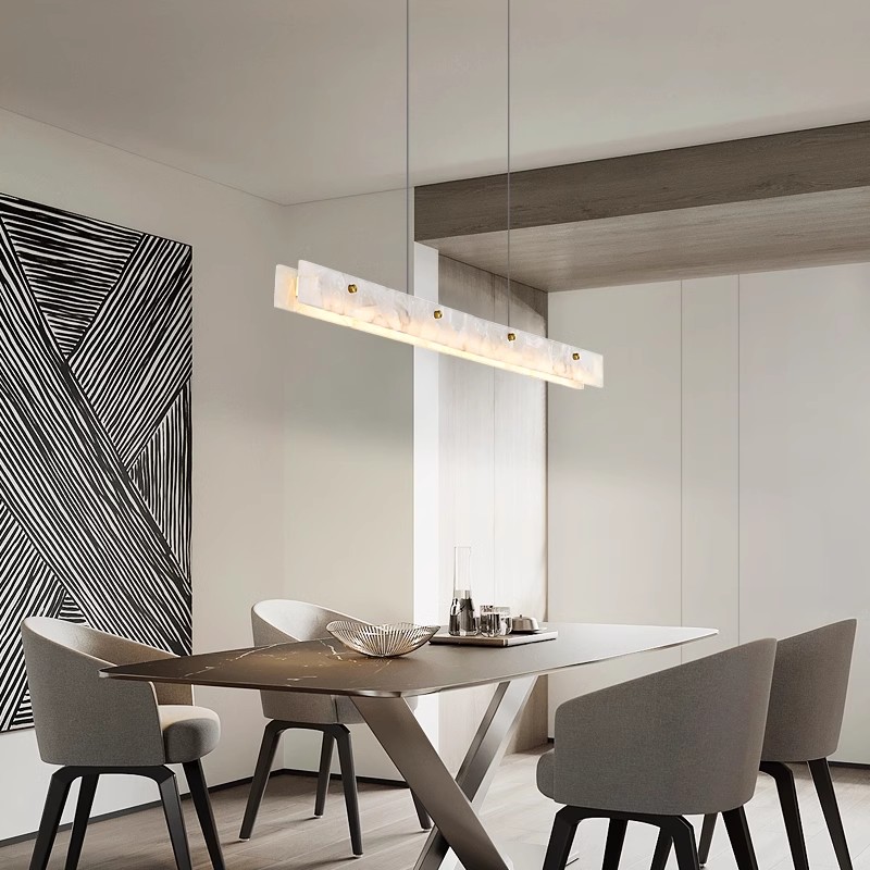 Lámpara colgante larga de márm - Interior Design Kitchen Modern reseña y precio