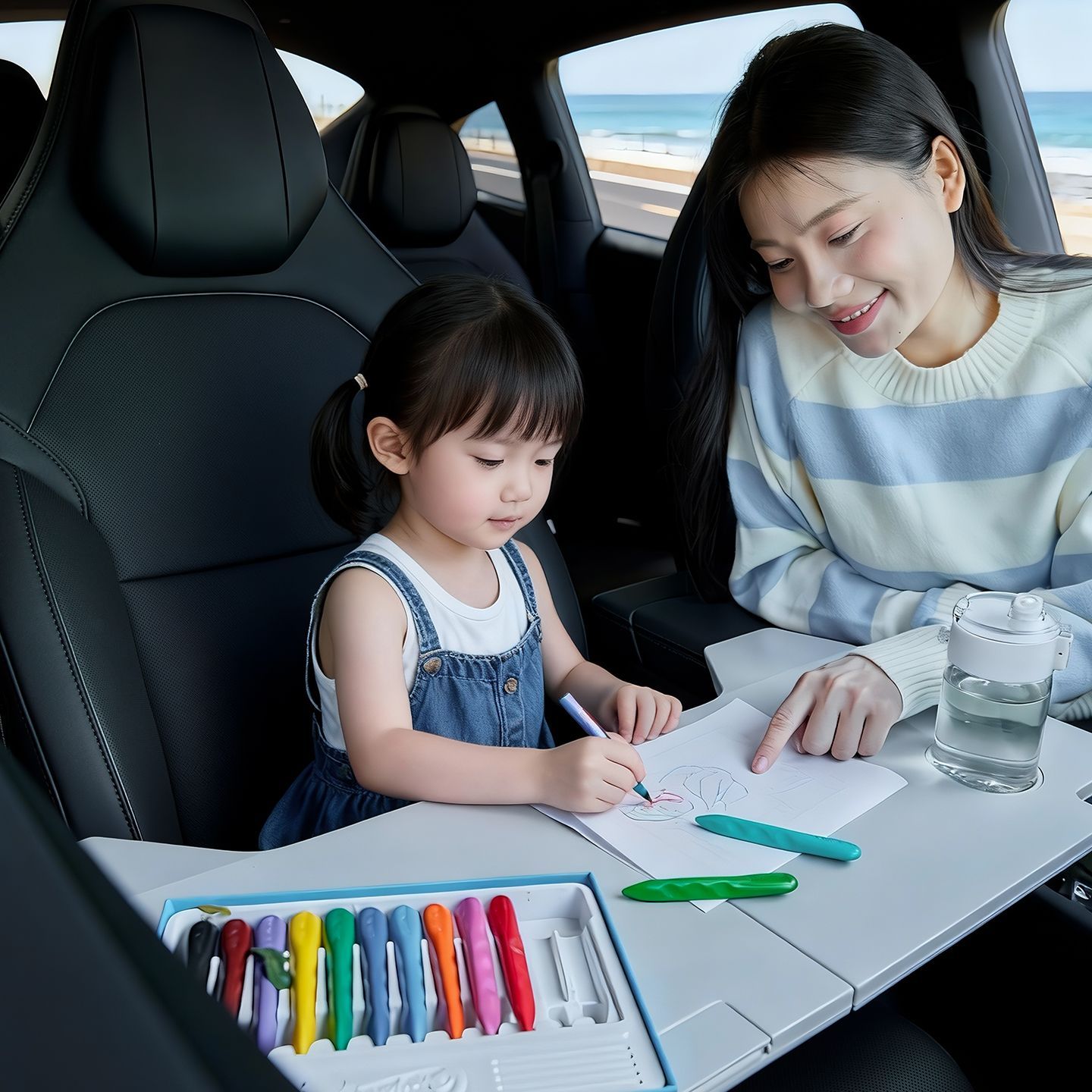 Escritorio plegable para coche - Interior Design Mockup reseña y precio