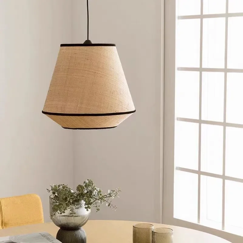 Lámpara colgante de ratán teji - Wicker Pendant Shade reseña y precio