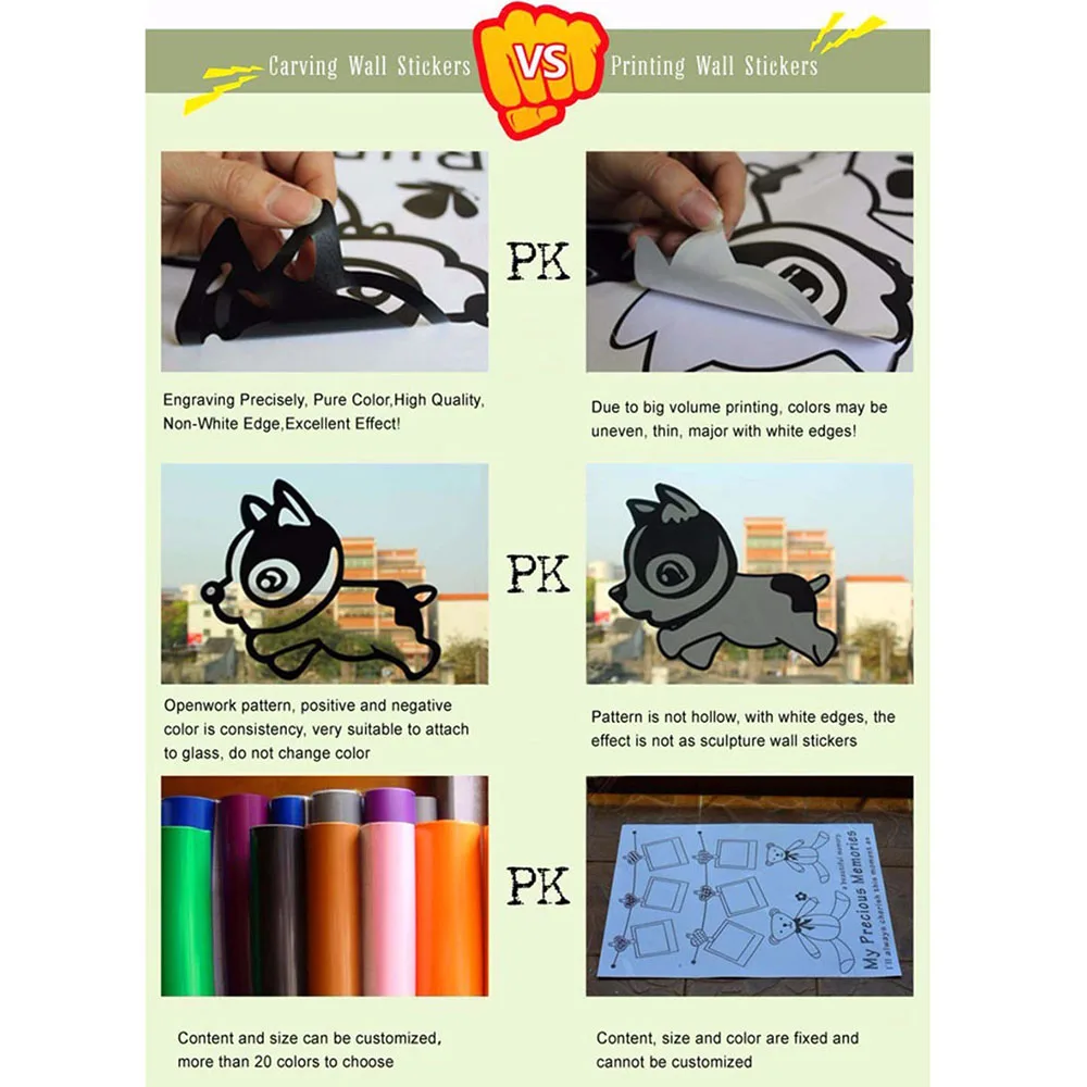 Pegatina de pared de dibujos a - Interior Design Magazine reseña y precio