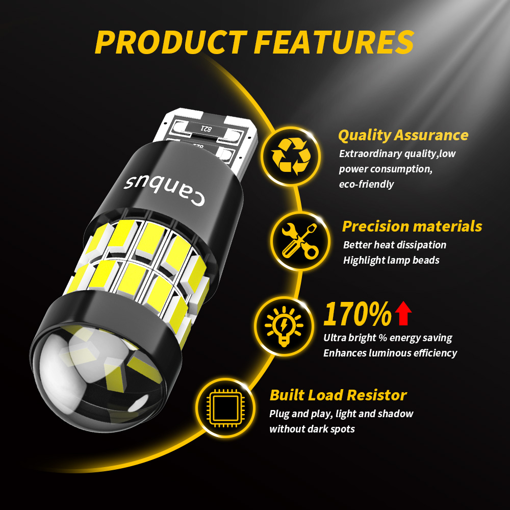 DXZ 2 uds W5W T10 bombillas LE - Interior Design Icon reseña y precio