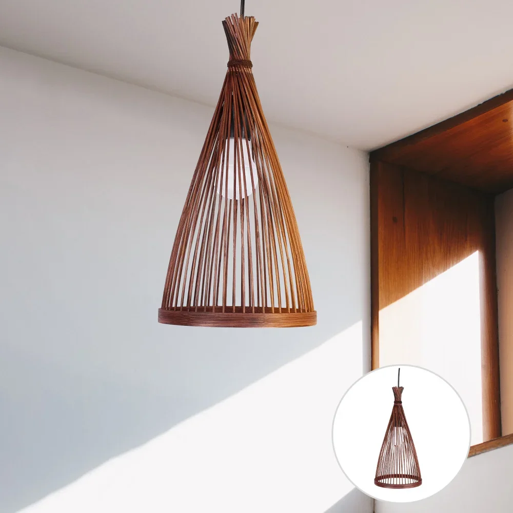 Lámpara de araña japonesa de r - Wicker Pendant Shade reseña y precio