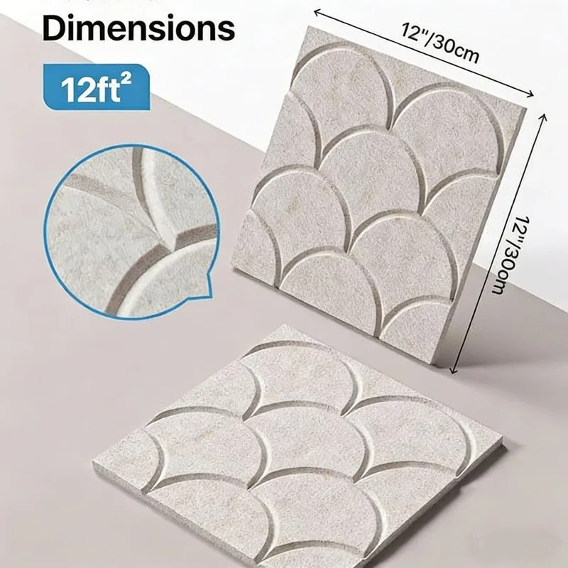 Paneles Acústicos Autoadhesivo - Wall Panel 3D Texture reseña y precio