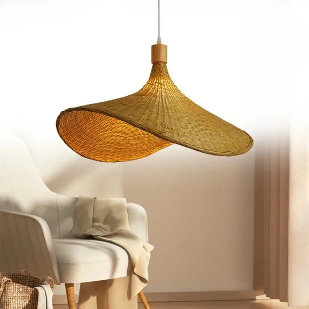 JOYINLED-Lámpara colgante teji - Wicker Pendant Shade reseña y precio
