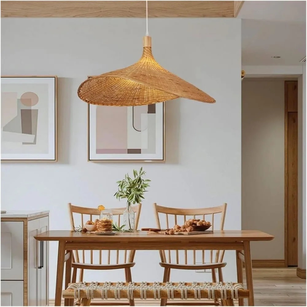 JOYINLED-Lámpara colgante teji - Wicker Pendant Shade reseña y precio