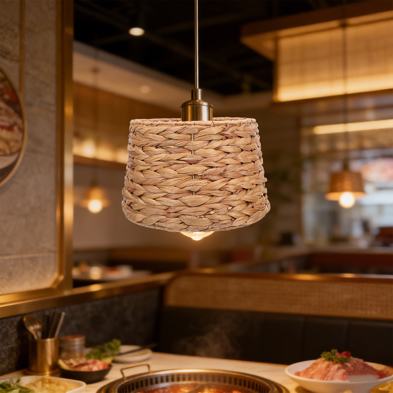 Pantalla de Lámpara Colgante d - Wicker Pendant Shade reseña y precio