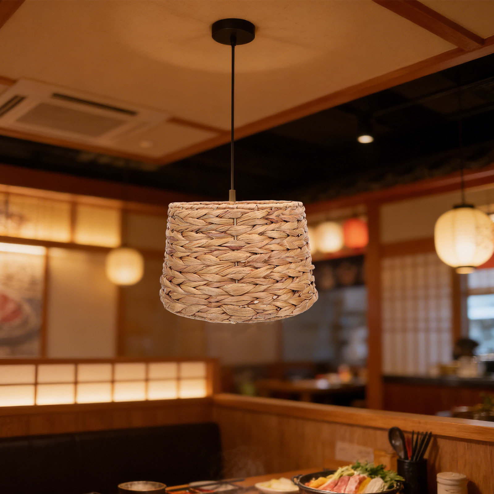 Pantalla de Lámpara Colgante d - Wicker Pendant Shade reseña y precio