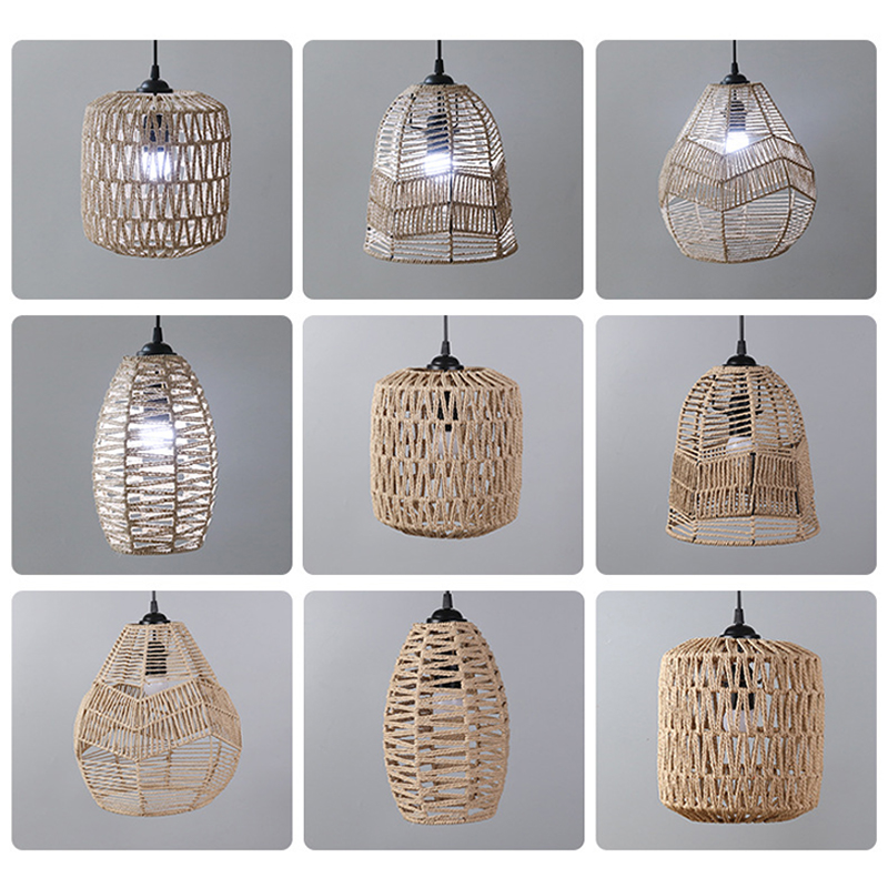 Pantalla de lámpara colgante d - Wicker Pendant Shade reseña y precio