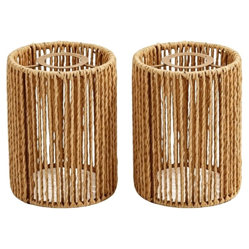 ABKL - Pantalla de Mimbre Teji - Wicker Pendant Shade reseña y precio