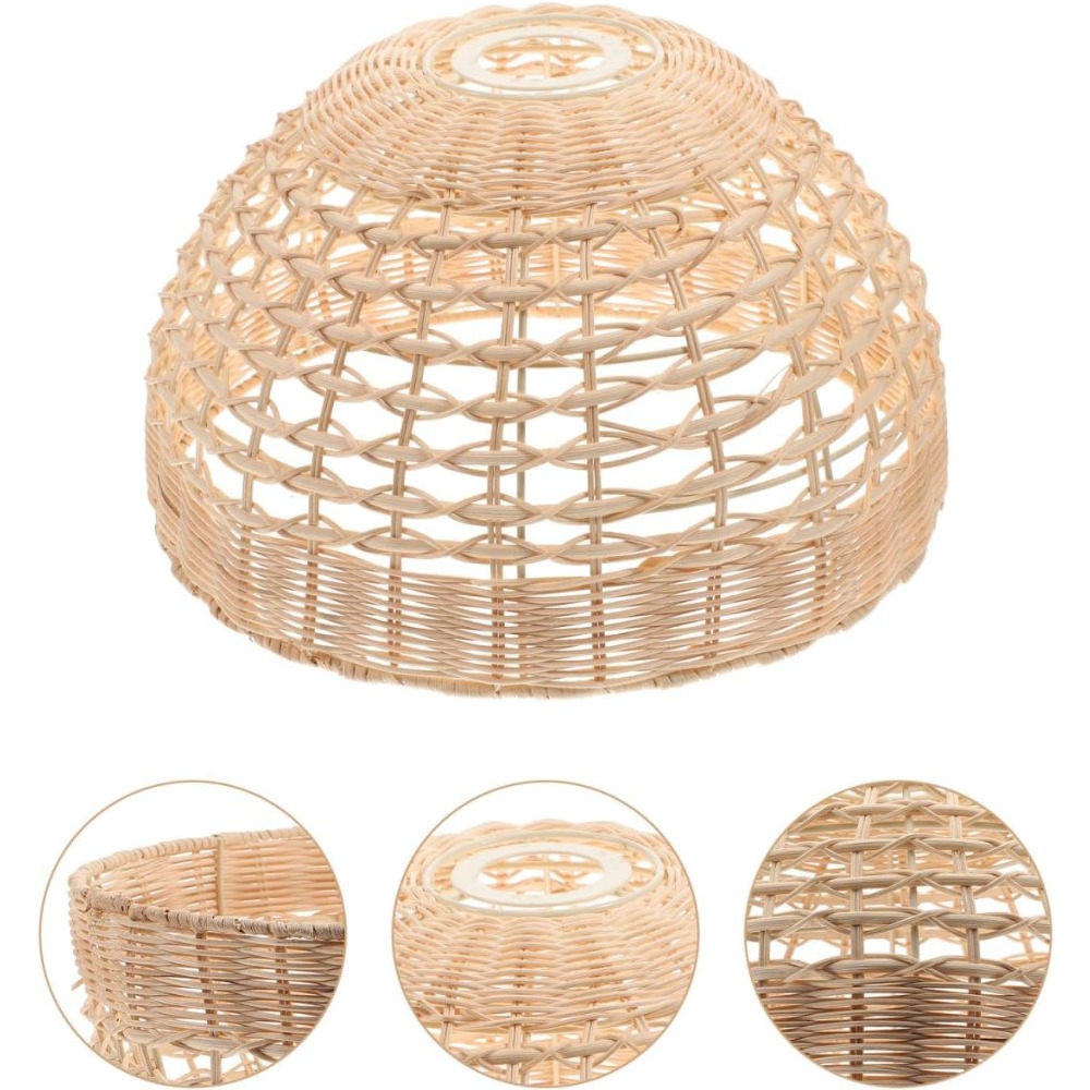 Lámpara colgante de ratán, jau - Wicker Pendant Shade reseña y precio