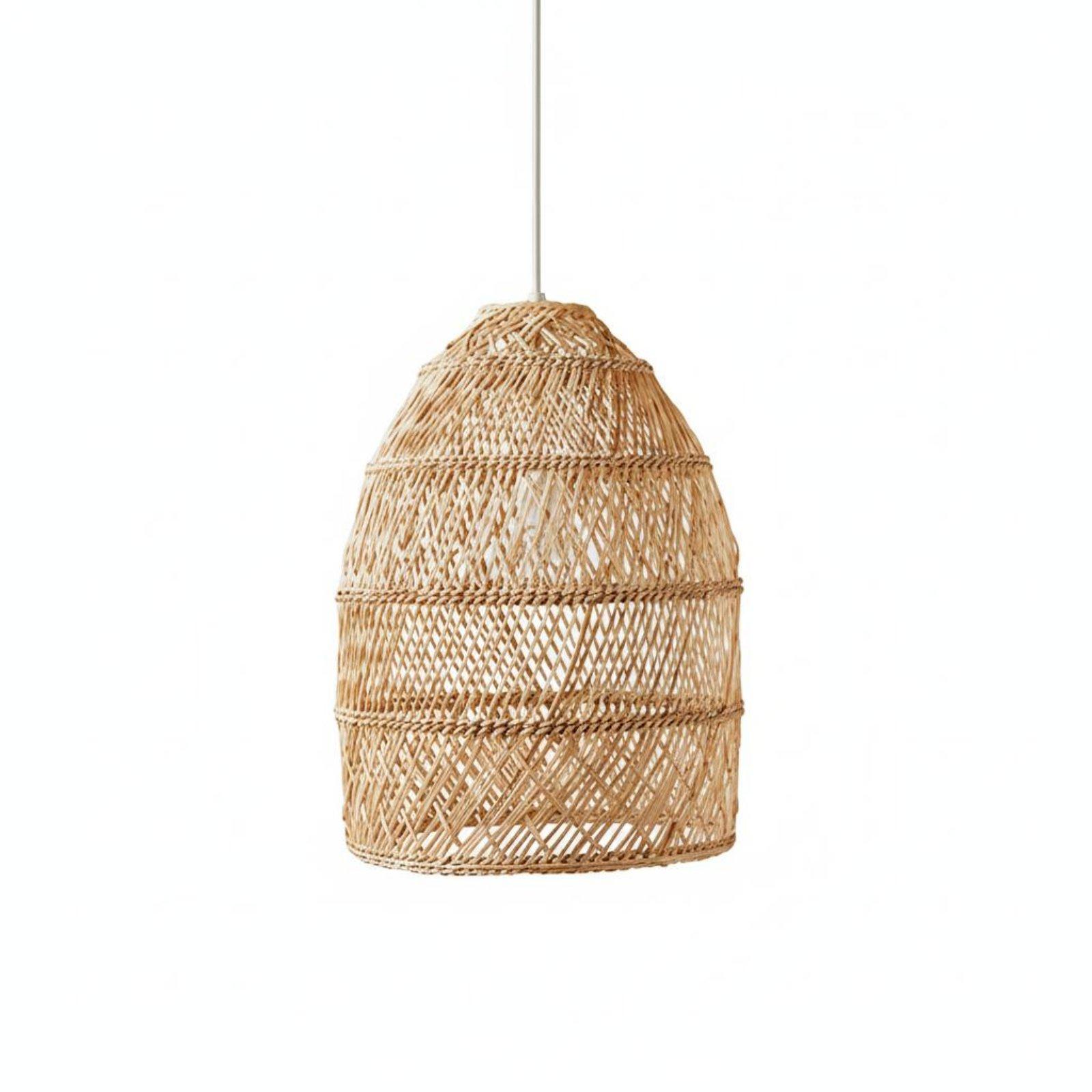 Pantalla de Lámpara Tejida Rús - Wicker Pendant Shade reseña y precio