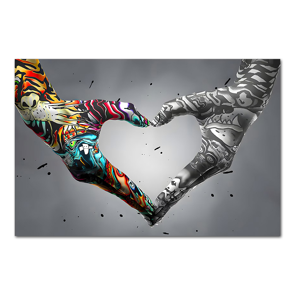 Graffiti mano amor lienzo pint - Interior Design House reseña y precio
