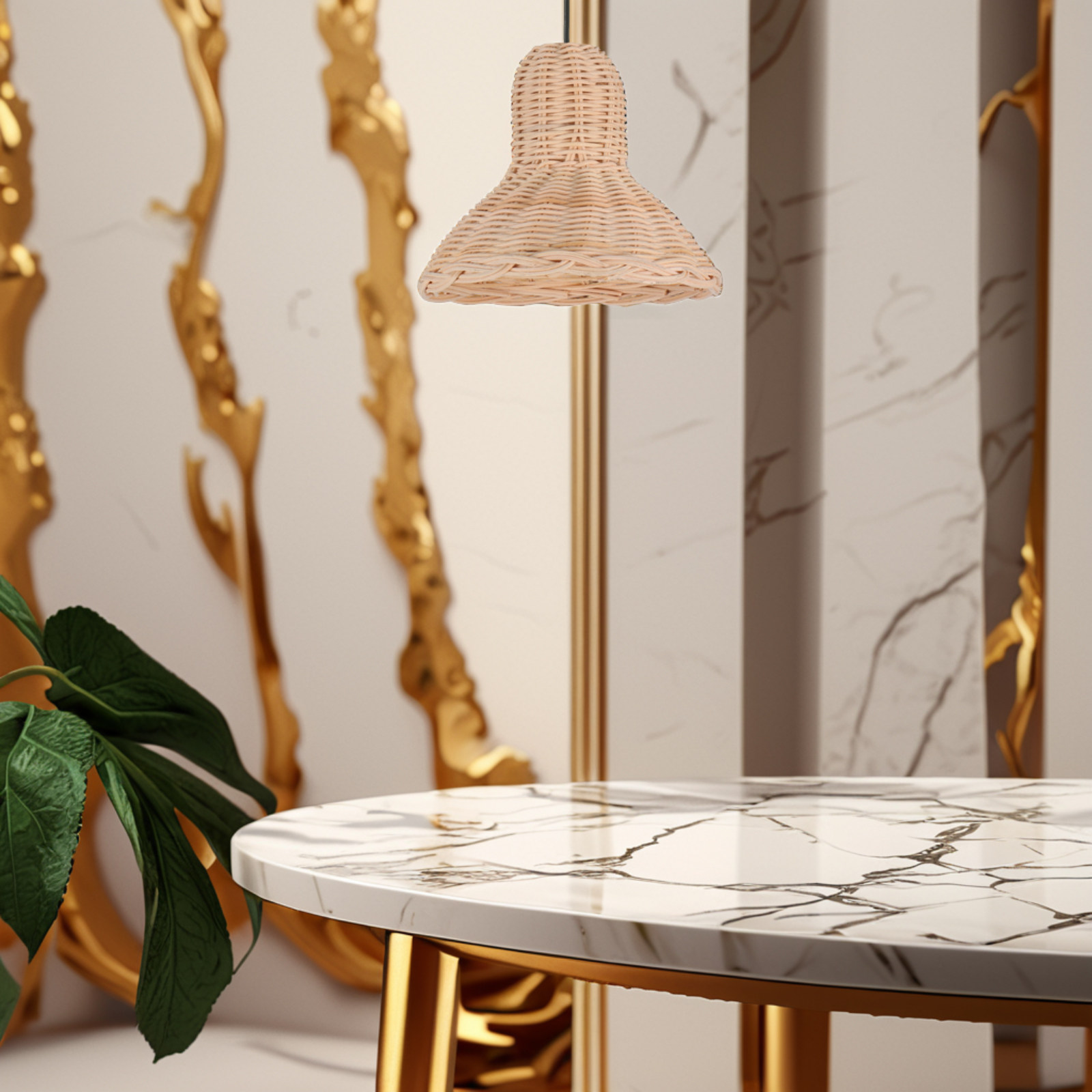 Pantalla de Lámpara de Ratán T - Wicker Pendant Shade reseña y precio