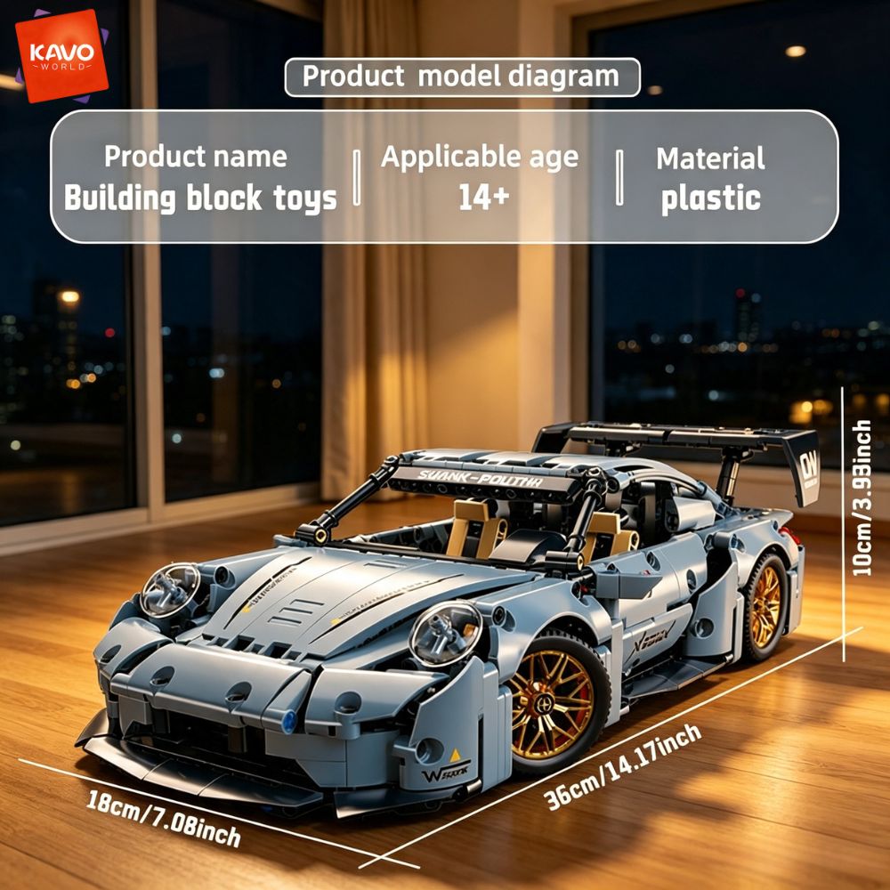 KAVOWORLD 973 piezas de bloque - Interior Design And Build reseña y precio
