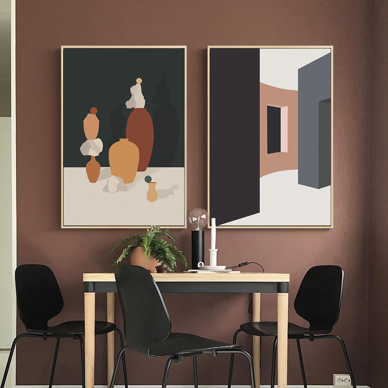 Retro Morandi edificio lienzo  - Interior Design And Build reseña y precio