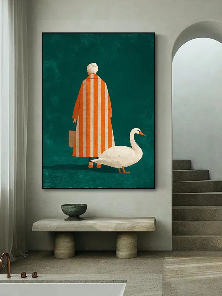 Figura en naranja, póster de r - Interior Design House reseña y precio