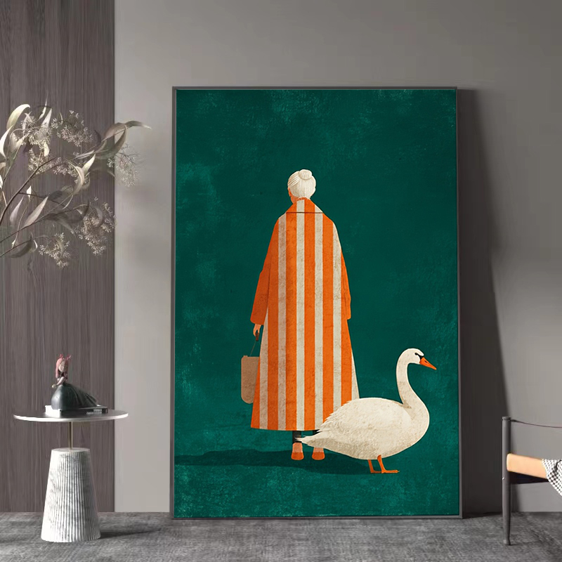 Figura en naranja, póster de r - Interior Design House reseña y precio