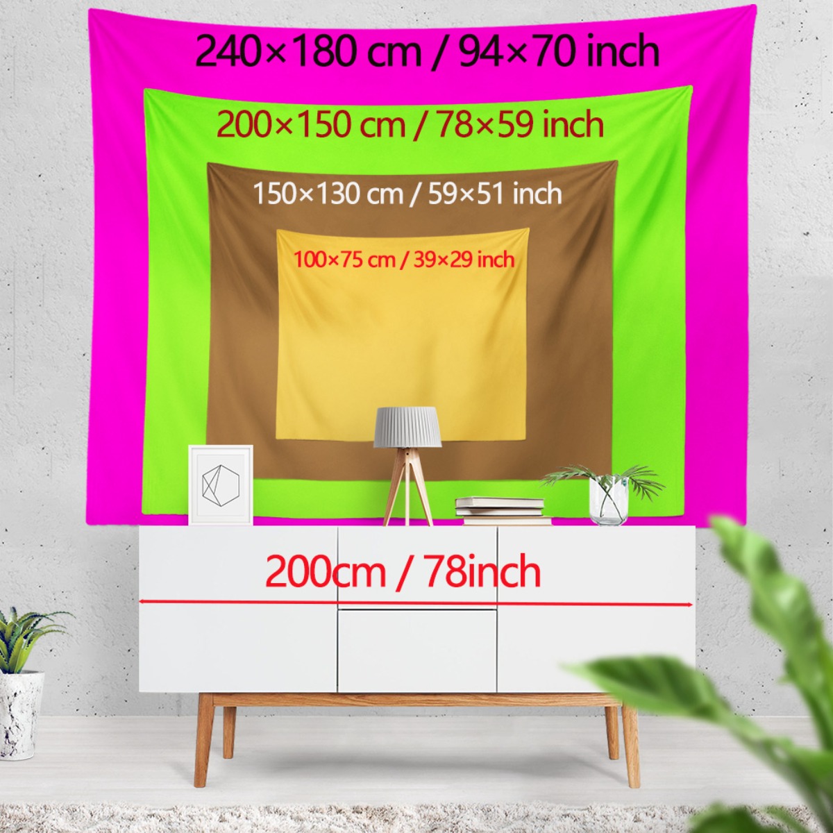 Tapiz de puesta de sol de onda - Interior Design Zen Style reseña y precio