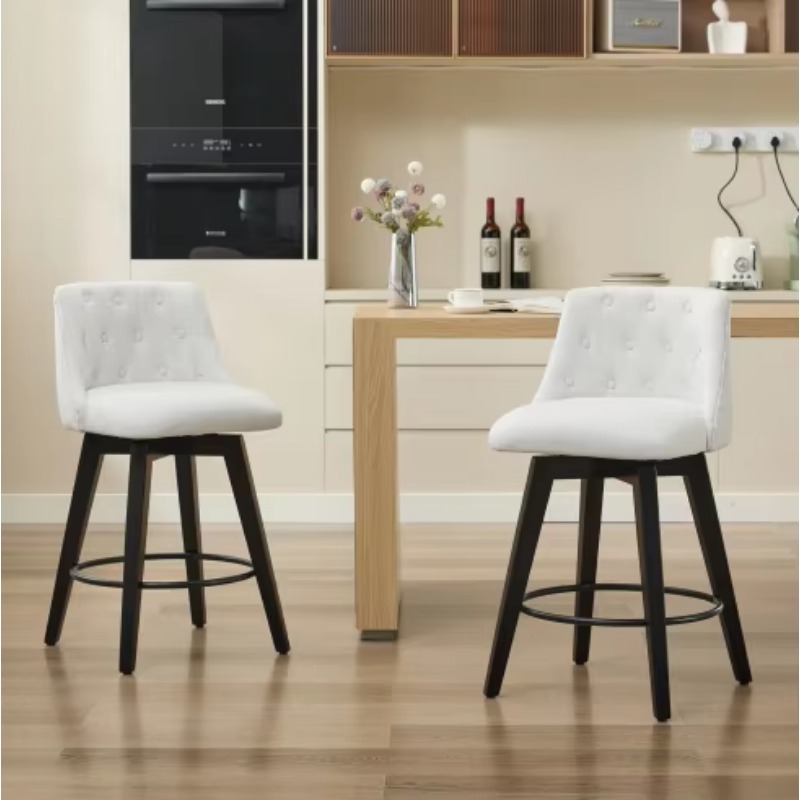 Taburete de bar de tela de est - Interior Design Kitchen Modern reseña y precio